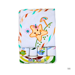Baby 5 Pcs Hooded Towel & Face Towel Set