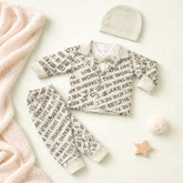 Little Gentleman Newborn 4-Piece Printed Bow Suit