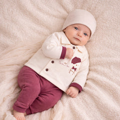 Newborn Boys 2-Piece Gentleman Bear Suit