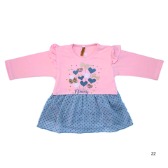 Infant Girls Floral Ruffle Top & Legging Cotton Set