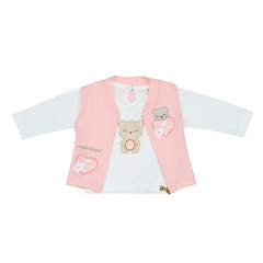 Infant Girls 3-Piece Bear Print Winter Top & legging Set