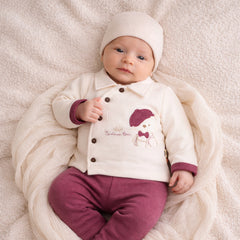 Newborn Boys 2-Piece Gentleman Bear Suit