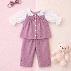 Infant Girls 3-Piece Winter Bodysuit, Tunic & Legging Set