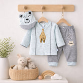 New Born Unisex 3-Piece Cotton Suit