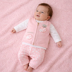 Infant Girls 3-Piece Bear Print Winter Top & legging Set