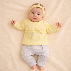 Infant Girls 2-Piece Winter Embroidered Top & Legging Set