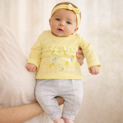 Infant Girls 2-Piece Winter Embroidered Top & Legging Set