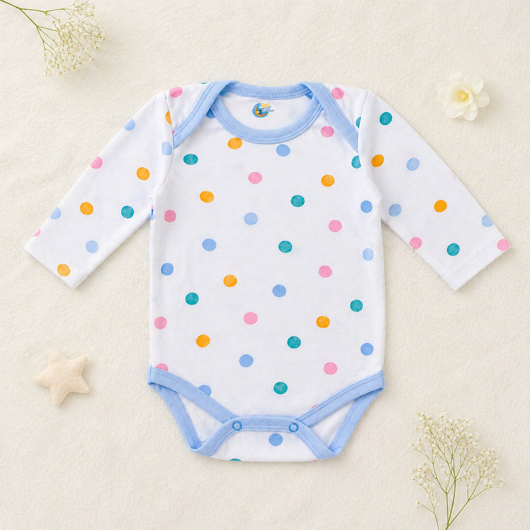 Pack of 3 Baby Bodysuits – Polka Dots Theme (Unisex)