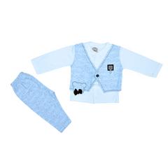 Infant Boys formal 3-Piece Winter Suit with Vest & Bow Detail