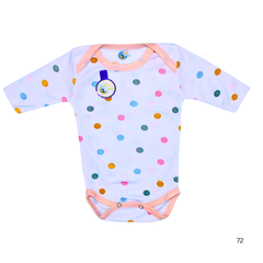 Pack of 3 Baby Bodysuits – Polka Dots Theme (Unisex)