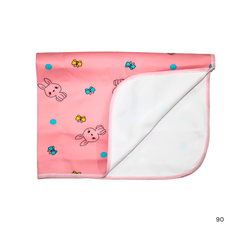 Baby Changing Sheet Bunny- Pink
