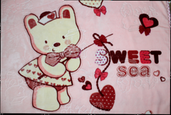 Baby Blanket Plush Mink | Pink